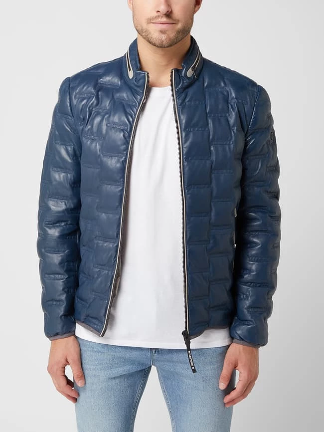 Am billigsten ? Milestone Lederjacke Mit Steppnähten Modell 'Aversa' - Royalblau ? 4 Am billigsten ? Milestone Lederjacke Mit Steppnähten Modell 'Aversa' - Royalblau ? – Bild 4