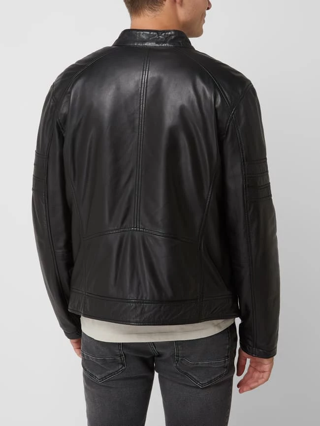 Billig ? Strellson Lederjacke Aus Lammleder Modell 'Bexley' - Wattiert - Schwarz ⌛ 5 Billig ? Strellson Lederjacke Aus Lammleder Modell 'Bexley' - Wattiert - Schwarz ⌛ – Bild 5