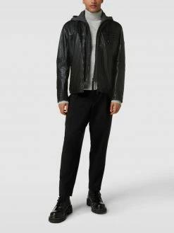 Neu ? Daniel Hechter Lederjacke Mit Abnehmbarem Einsatz - Schwarz ?