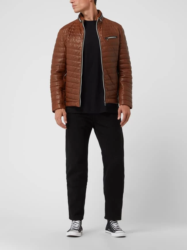 Am billigsten ? Milestone Lederjacke Mit Steppnähten Modell 'Damiano' - Cognac ? 1 Am billigsten ? Milestone Lederjacke Mit Steppnähten Modell 'Damiano' - Cognac ?