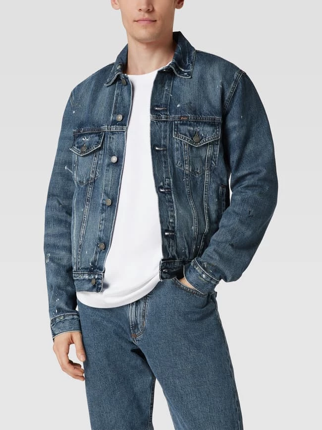 Besorgen ? Polo Ralph Lauren ? Jeansjacke Im Used-Look Modell 'ICON' - Mittelgrau ? 4 Besorgen ? Polo Ralph Lauren ? Jeansjacke Im Used-Look Modell 'ICON' - Mittelgrau ? – Bild 4