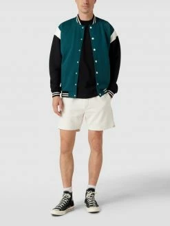 Coupon ? MCNEAL College-Jacke Mit Gerippten Abschlüssen - Petrol ?