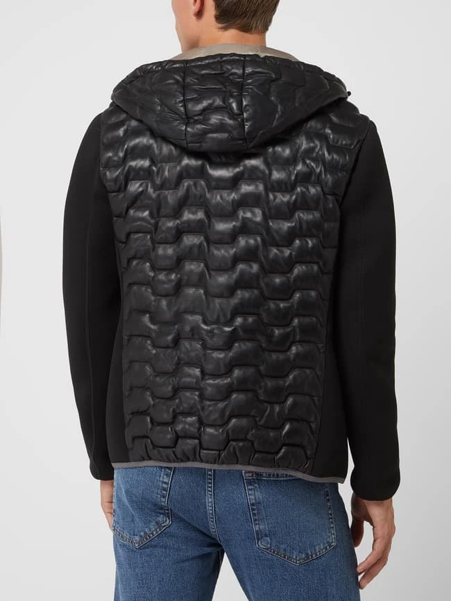 Auslauf ? Milestone Lederjacke Mit Abnehmbarer Kapuze Modell 'Darwin' - Schwarz ? 6 Auslauf ? Milestone Lederjacke Mit Abnehmbarer Kapuze Modell 'Darwin' - Schwarz ? – Bild 6