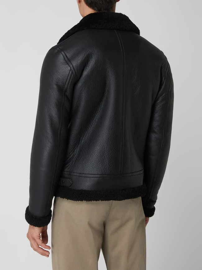 Angebote ✨ Goosecraft Lederjacke Aus Lammshearling Modell 'Lammy' - Schwarz ? 5 Angebote ✨ Goosecraft Lederjacke Aus Lammshearling Modell 'Lammy' - Schwarz ? – Bild 5