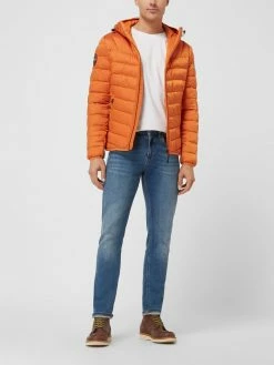 Rabatt ? Napapijri Regular Fit Steppjacke Mit Kapuze Modell 'Aerons' - Orange ?