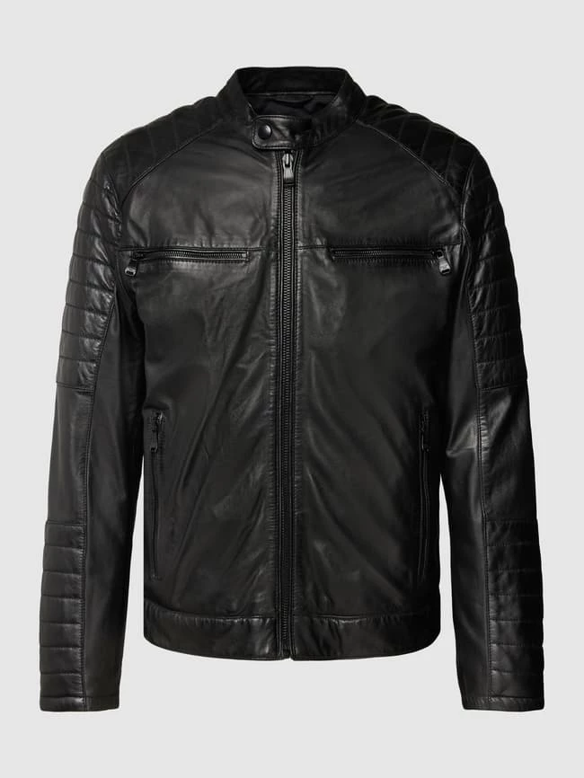 Am billigsten ? JOOP! ? Jeans Lederjacke Mit Brusttaschen Modell 'Baldo' - Schwarz ? 2 Am billigsten ? JOOP! ? Jeans Lederjacke Mit Brusttaschen Modell 'Baldo' - Schwarz ? – Bild 2