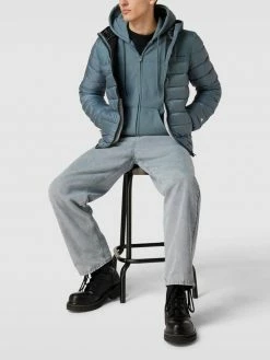 LACOSTE SHOP 12 Bestes Angebot ❤️ CHAMPION Jacke Mit Label-Print Modell 'OUTDOOR' - Mittelgrau ✔️