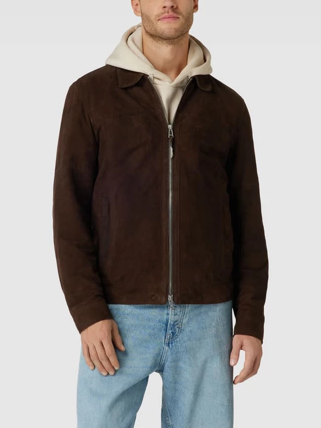 Bestes Angebot ❤️ Windsor Lederjacke Mit Kentkragen Modell 'Bareto' - Dunkelbraun ? 4 Bestes Angebot ❤️ Windsor Lederjacke Mit Kentkragen Modell 'Bareto' - Dunkelbraun ? – Bild 4