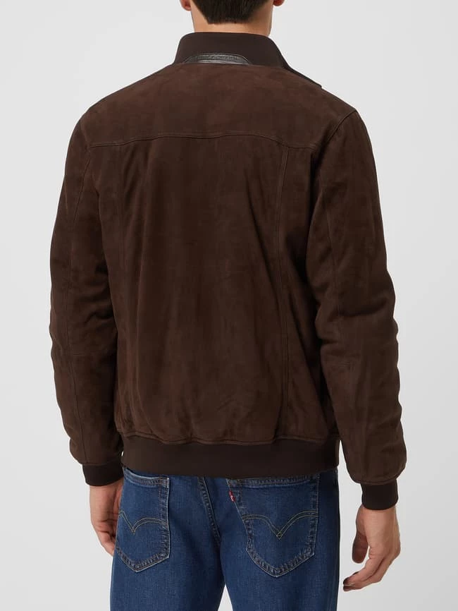 Brandneu ? Paul & Shark Lederblouson Aus Ziegenvelours - Haselnuss Braun ⌛ 5 Brandneu ? Paul & Shark Lederblouson Aus Ziegenvelours - Haselnuss Braun ⌛ – Bild 5