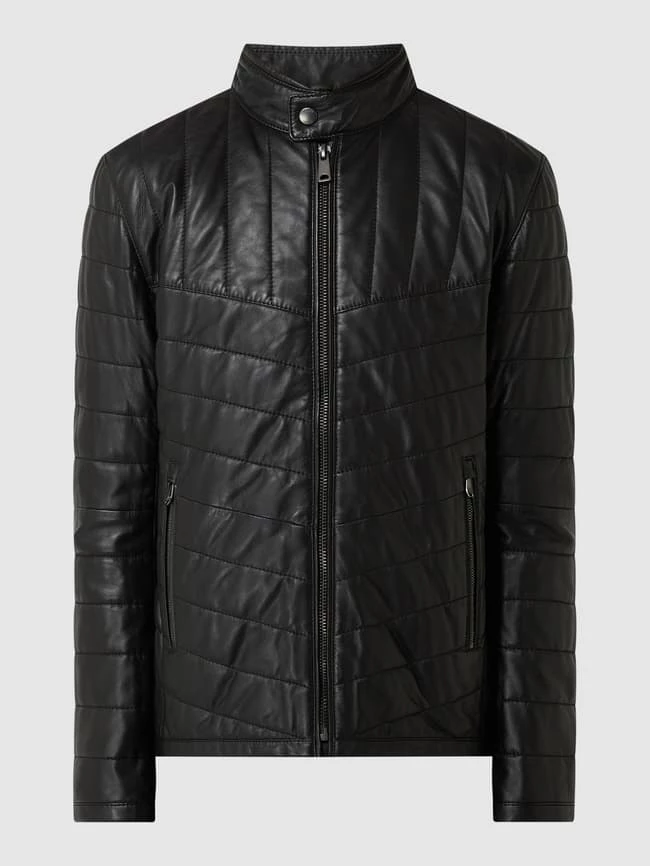 Billig ✔️ JOOP! ? Jeans Steppjacke Aus Lammleder Modell 'Kelmo' - Schwarz ? 2 Billig ✔️ JOOP! ? Jeans Steppjacke Aus Lammleder Modell 'Kelmo' - Schwarz ? – Bild 2