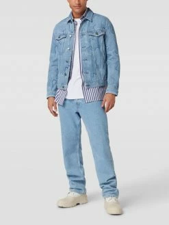 Brandneu ? HUGO ? Jeansjacke Mit Allover-Muster Modell 'HUGO 078' - ? Jeans ?