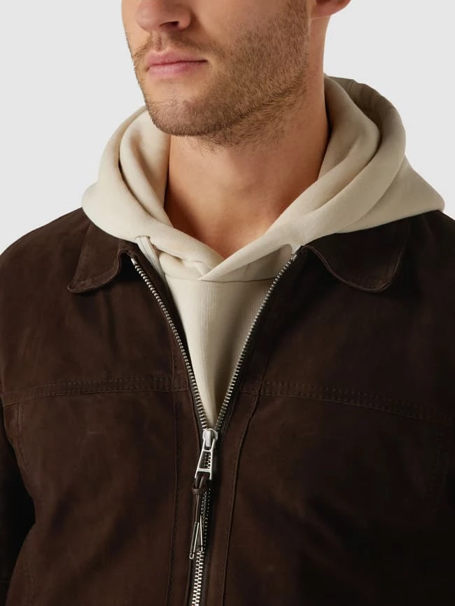 Bestes Angebot ❤️ Windsor Lederjacke Mit Kentkragen Modell 'Bareto' - Dunkelbraun ? 3 Bestes Angebot ❤️ Windsor Lederjacke Mit Kentkragen Modell 'Bareto' - Dunkelbraun ? – Bild 3