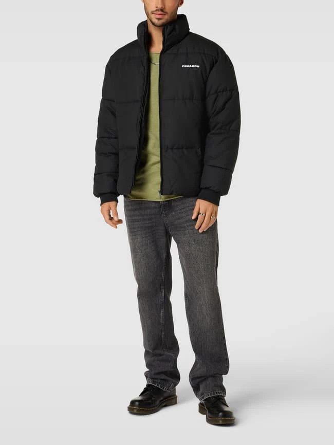 Top 10 ? Pegador Steppjacke Mit Label-Stitching - Schwarz ? 1 Top 10 ? Pegador Steppjacke Mit Label-Stitching - Schwarz ?