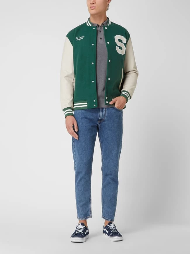 Neu ? Only & Sons College-Jacke Mit Stickereien Modell 'Jay' - Dunkelgrün ✔️ 1 Neu ? Only & Sons College-Jacke Mit Stickereien Modell 'Jay' - Dunkelgrün ✔️