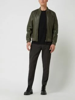 Großhandel ? Daniel Hechter Blouson Aus Leder - Olivgrün ?