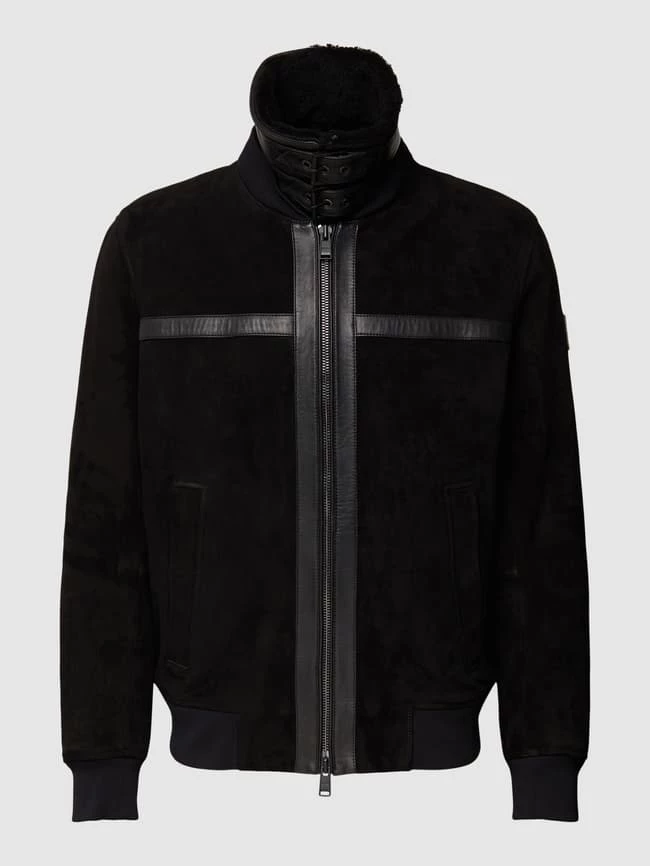 Aktion ? BOSS Casualwear Lederjacke Mit Fellkragen Modell 'Jur' - Schwarz ? 2 Aktion ? BOSS Casualwear Lederjacke Mit Fellkragen Modell 'Jur' - Schwarz ? – Bild 2