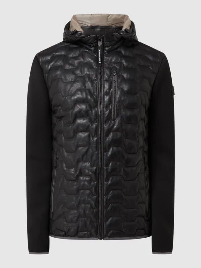 Auslauf ? Milestone Lederjacke Mit Abnehmbarer Kapuze Modell 'Darwin' - Schwarz ? 2 Auslauf ? Milestone Lederjacke Mit Abnehmbarer Kapuze Modell 'Darwin' - Schwarz ? – Bild 2