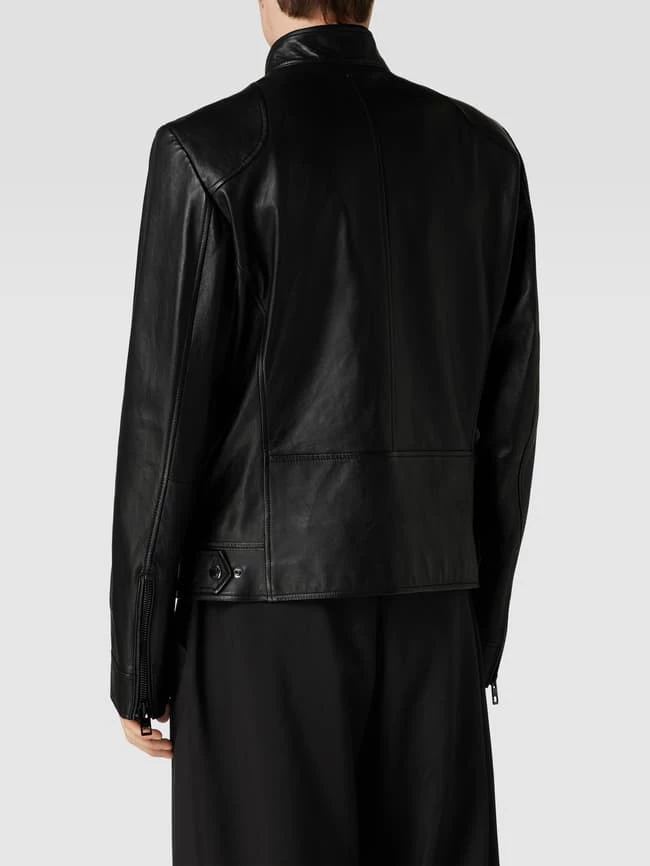 Bestpreis ✔️ BOSS Lederjacke Mit Label-Details Modell 'Malton' - Schwarz ? 5 Bestpreis ✔️ BOSS Lederjacke Mit Label-Details Modell 'Malton' - Schwarz ? – Bild 5