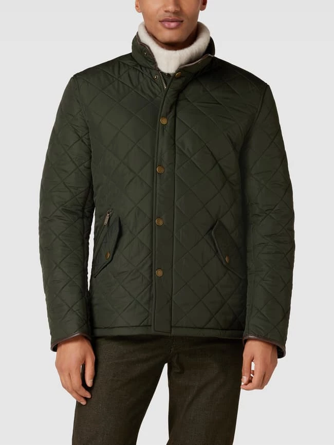Billig ? Barbour Steppjacke Mit Stehkragen Modell 'BARBOUR POWELL' - Schlamm ? 4 Billig ? Barbour Steppjacke Mit Stehkragen Modell 'BARBOUR POWELL' - Schlamm ? – Bild 4