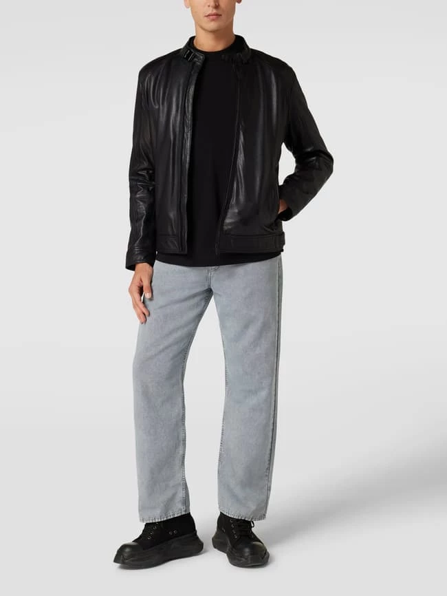 Billig ✨ JOOP! Collection Lederjacke Mit Stehkragen Modell 'Peel' - Schwarz ? 1 Billig ✨ JOOP! Collection Lederjacke Mit Stehkragen Modell 'Peel' - Schwarz ?