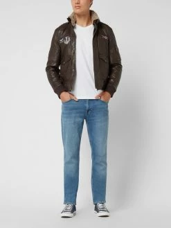 Bestpreis ? Gipsy Regular Fit Lederblouson Mit Ärmeltasche Modell 'Cruise' - Dunkelbraun ?