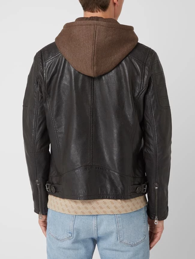 Neu ? Gipsy Regular Fit Lederjacke Mit Abnehmbarer Kapuze Modell 'Rylo' - Dunkelbraun ✔️ 5 Neu ? Gipsy Regular Fit Lederjacke Mit Abnehmbarer Kapuze Modell 'Rylo' - Dunkelbraun ✔️ – Bild 5