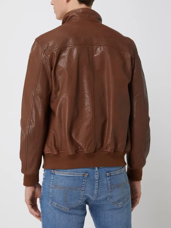 Blitzangebot ⭐ Blauer Usa Blouson Aus Leder - Dunkelbraun ? 5 Blitzangebot ⭐ Blauer Usa Blouson Aus Leder - Dunkelbraun ? – Bild 5