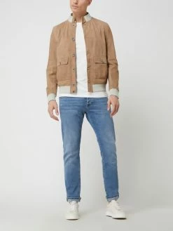 Bester Verkauf ? GimoS Lederblouson Aus Ziegenveloursleder - Beige ?