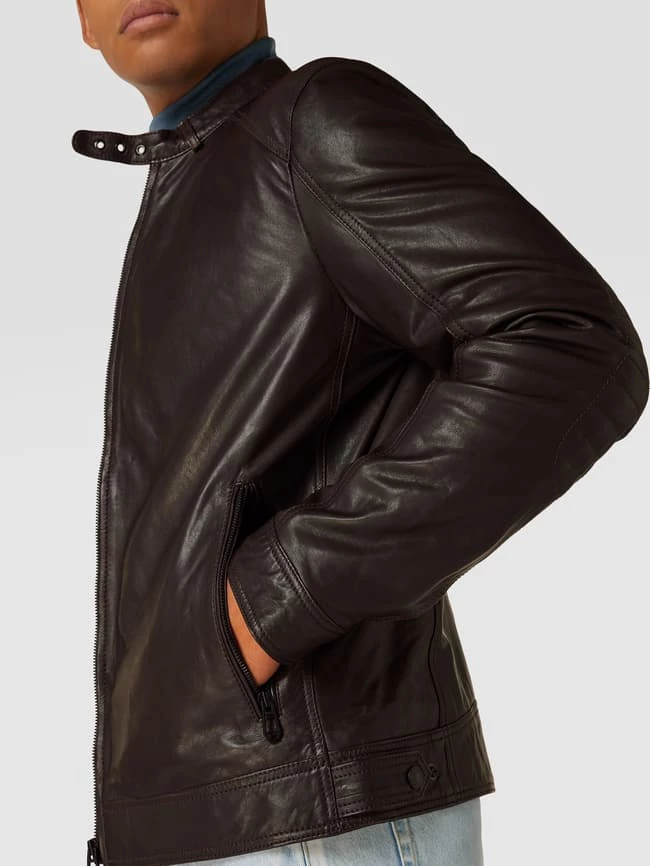 Beste Bewertungen von ? JOOP! Collection Lederjacke Mit Stehkragen Modell 'Peel' - Dunkelbraun ? 3 Beste Bewertungen von ? JOOP! Collection Lederjacke Mit Stehkragen Modell 'Peel' - Dunkelbraun ? – Bild 3