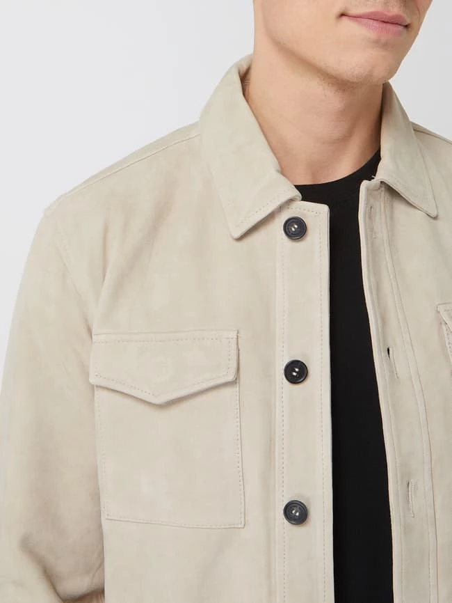 Bestpreis ? Selected Homme Lederjacke Mit Umlegekragen Modell 'Carter' - Offwhite ⌛ 3 Bestpreis ? Selected Homme Lederjacke Mit Umlegekragen Modell 'Carter' - Offwhite ⌛ – Bild 3