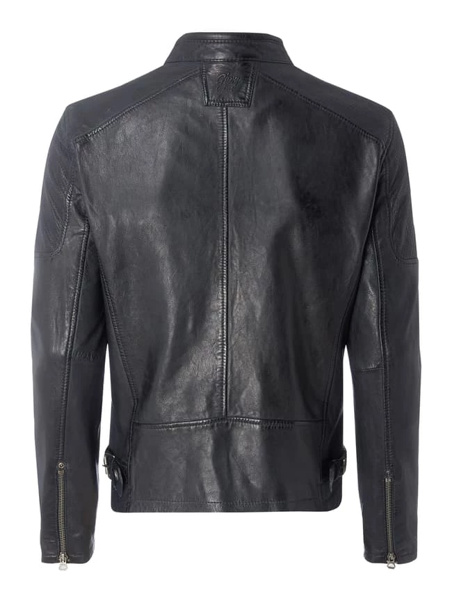 Brandneu ? Gipsy Lederjacke Im Biker-Look - Marineblau ? 3 Brandneu ? Gipsy Lederjacke Im Biker-Look - Marineblau ? – Bild 3