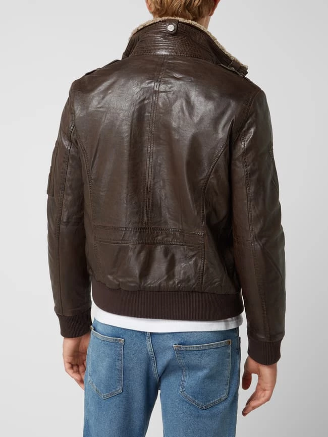 Bestpreis ? Gipsy Regular Fit Lederblouson Mit Ärmeltasche Modell 'Cruise' - Dunkelbraun ? 5 Bestpreis ? Gipsy Regular Fit Lederblouson Mit Ärmeltasche Modell 'Cruise' - Dunkelbraun ? – Bild 5