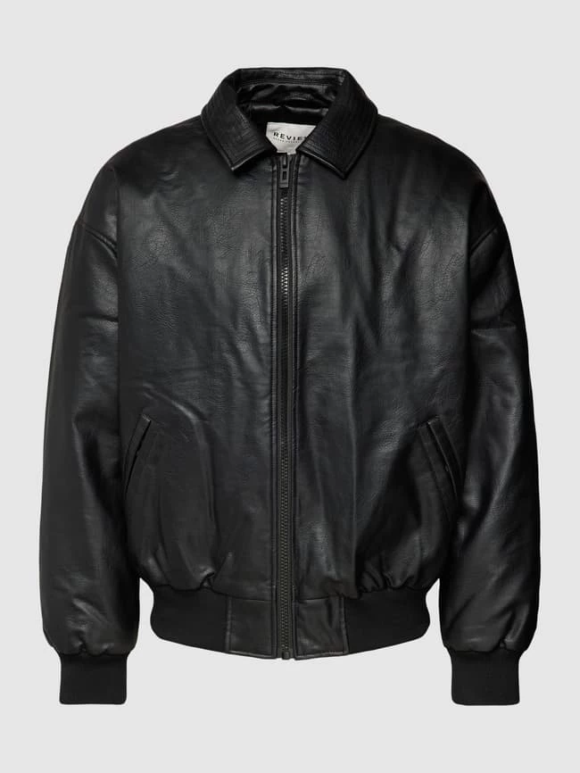 Bestpreis ? REVIEW Jacke In Leder-Optik - Schwarz ? 1 Bestpreis ? REVIEW Jacke In Leder-Optik - Schwarz ?