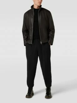 Top 10 ? Marc O'Polo Lederjacke Mit Seitlichen Eingrifftaschen - Dunkelbraun ?