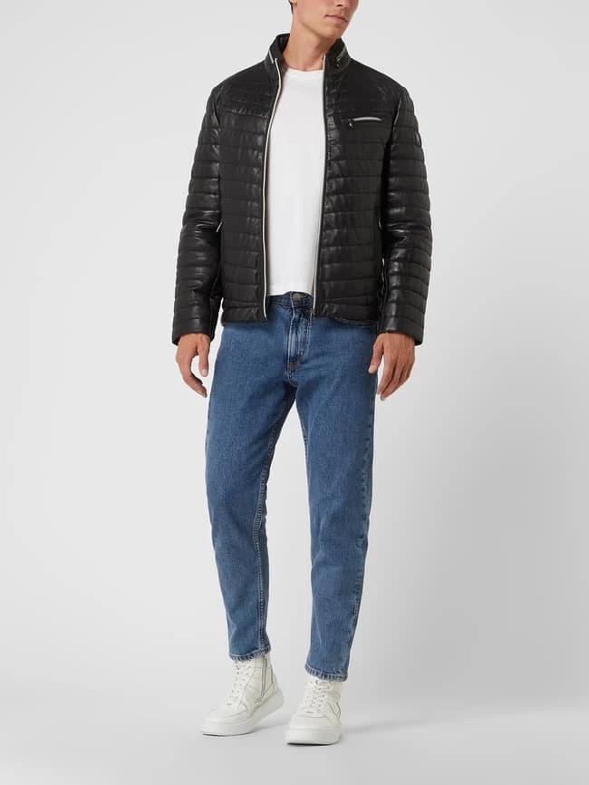Bestpreis ? Milestone Lederjacke Mit Steppnähten Modell 'Damiano' - Schwarz ? 1 Bestpreis ? Milestone Lederjacke Mit Steppnähten Modell 'Damiano' - Schwarz ?
