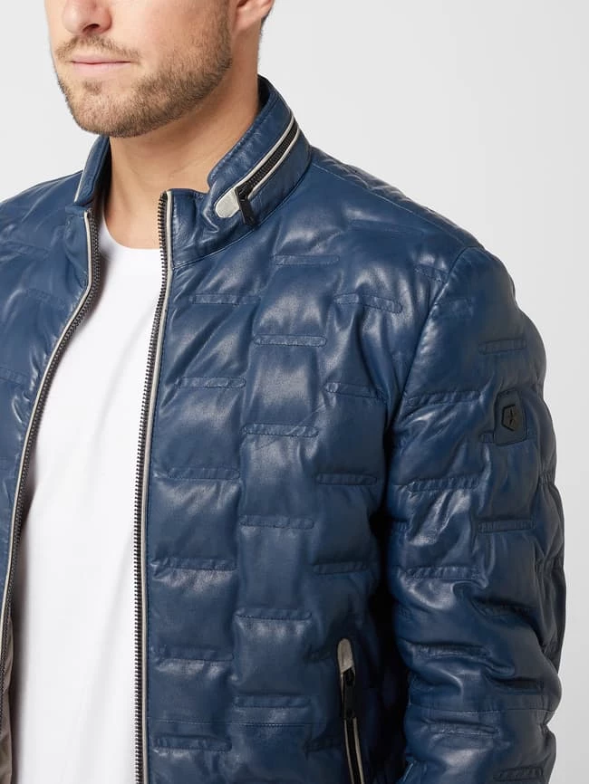 Am billigsten ? Milestone Lederjacke Mit Steppnähten Modell 'Aversa' - Royalblau ? 3 Am billigsten ? Milestone Lederjacke Mit Steppnähten Modell 'Aversa' - Royalblau ? – Bild 3