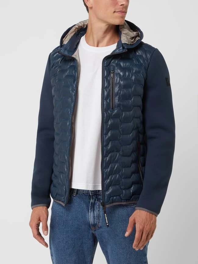Auslauf ? Milestone Lederjacke Mit Abnehmbarer Kapuze Modell 'Darwin' - Royalblau ? 4 Auslauf ? Milestone Lederjacke Mit Abnehmbarer Kapuze Modell 'Darwin' - Royalblau ? – Bild 4