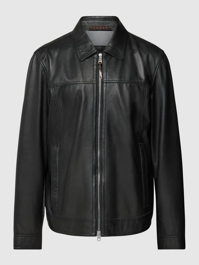 Rabatt ? Windsor Lederjacke Mit Kentkragen Modell 'Bareto' - Schwarz ✔️ 2 Rabatt ? Windsor Lederjacke Mit Kentkragen Modell 'Bareto' - Schwarz ✔️ – Bild 2