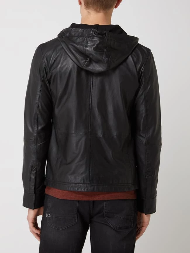 Top 10 ? Freaky Nation Lederjacke Mit Kapuze Modell 'Norvid' - Schwarz ⌛ 5 Top 10 ? Freaky Nation Lederjacke Mit Kapuze Modell 'Norvid' - Schwarz ⌛ – Bild 5