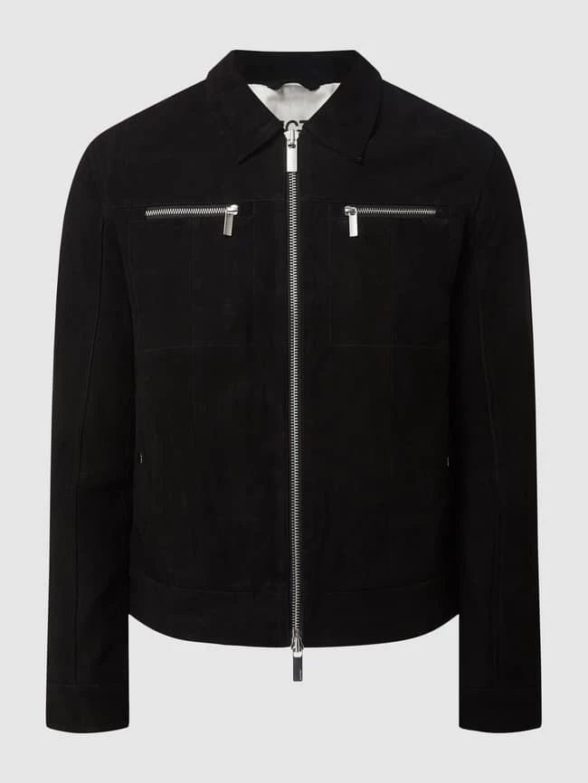 Budget ? Selected Homme Lederjacke Aus Wildleder Modell 'Archive' - Schwarz ? 2 Budget ? Selected Homme Lederjacke Aus Wildleder Modell 'Archive' - Schwarz ? – Bild 2