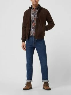 Brandneu ? Paul & Shark Lederblouson Aus Ziegenvelours - Haselnuss Braun ⌛