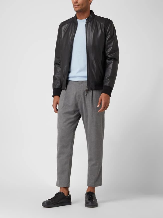 Auslauf ? Windsor Lederjacke Mit Wattierung Modell 'Borello' - Schwarz ? 1 Auslauf ? Windsor Lederjacke Mit Wattierung Modell 'Borello' - Schwarz ?