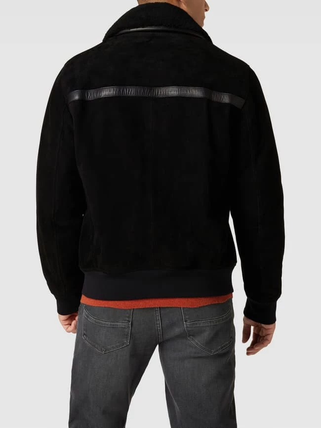 Aktion ? BOSS Casualwear Lederjacke Mit Fellkragen Modell 'Jur' - Schwarz ? 5 Aktion ? BOSS Casualwear Lederjacke Mit Fellkragen Modell 'Jur' - Schwarz ? – Bild 5