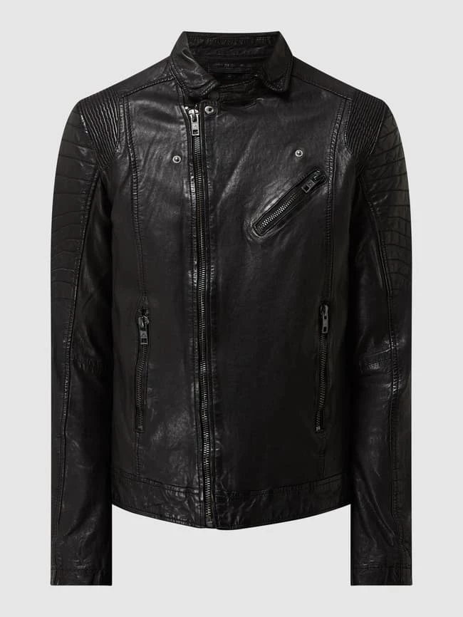 Rabatt ? Be Edgy Lederjacke Aus Lammnappa - Schwarz ✔️ 2 Rabatt ? Be Edgy Lederjacke Aus Lammnappa - Schwarz ✔️ – Bild 2