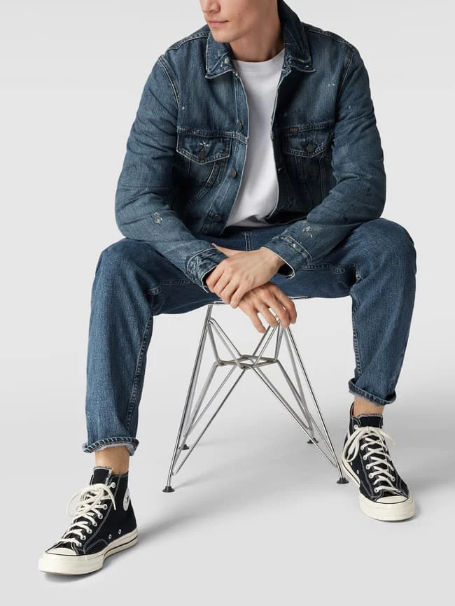 Besorgen ? Polo Ralph Lauren ? Jeansjacke Im Used-Look Modell 'ICON' - Mittelgrau ? 1 Besorgen ? Polo Ralph Lauren ? Jeansjacke Im Used-Look Modell 'ICON' - Mittelgrau ?