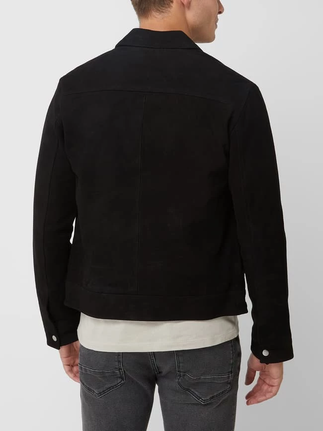 Budget ? Selected Homme Lederjacke Aus Wildleder Modell 'Archive' - Schwarz ? 5 Budget ? Selected Homme Lederjacke Aus Wildleder Modell 'Archive' - Schwarz ? – Bild 5