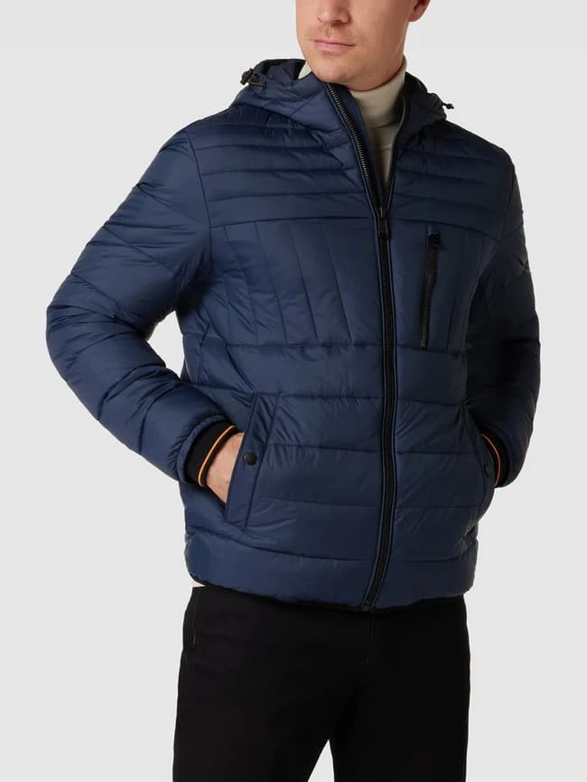 Aktion ✔️ BOSS Casualwear Steppjacke Mit Label-Details Modell 'OLIPSIS' - Marineblau ? 4 Aktion ✔️ BOSS Casualwear Steppjacke Mit Label-Details Modell 'OLIPSIS' - Marineblau ? – Bild 4