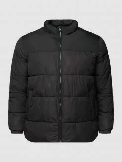 Billig ? Jack & Jones Plus PLUS SIZE Steppjacke Mit Stehkragen Modell 'CHILI PUFFER COLLAR' - Schwarz ⌛