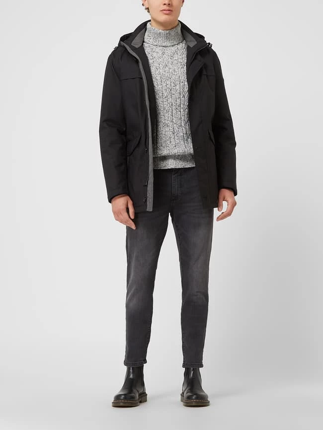 Brandneu ? Bugatti Jacke Mit Abnehmbarer Kapuze - Schwarz ? 1 Brandneu ? Bugatti Jacke Mit Abnehmbarer Kapuze - Schwarz ?