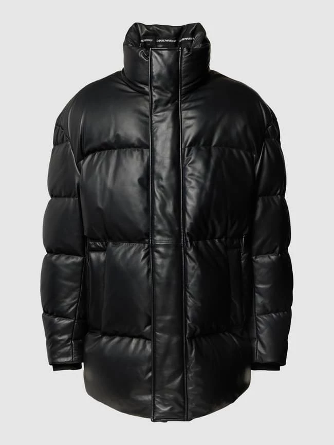 Top 10 ? Emporio Armani Daunenjacke Aus Echtem Leder - Schwarz ? 2 Top 10 ? Emporio Armani Daunenjacke Aus Echtem Leder - Schwarz ? – Bild 2